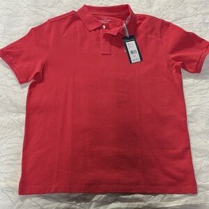 Vineyard Vines boys Pink/ Red Short Sleeve Polo, xl